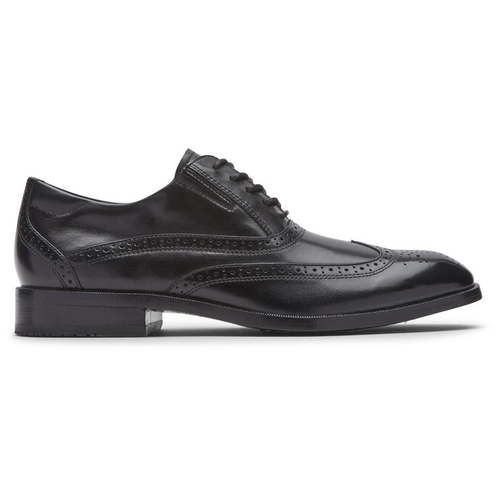 Rockport Canada Total Motion Office Wingtip - Mens Oxfords Black (KGD619408)